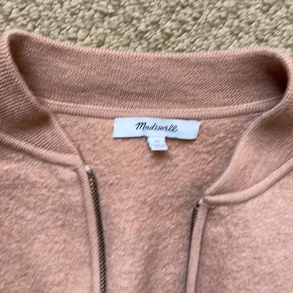 Madewell bomber sweater jacket - Picture 4 of 9